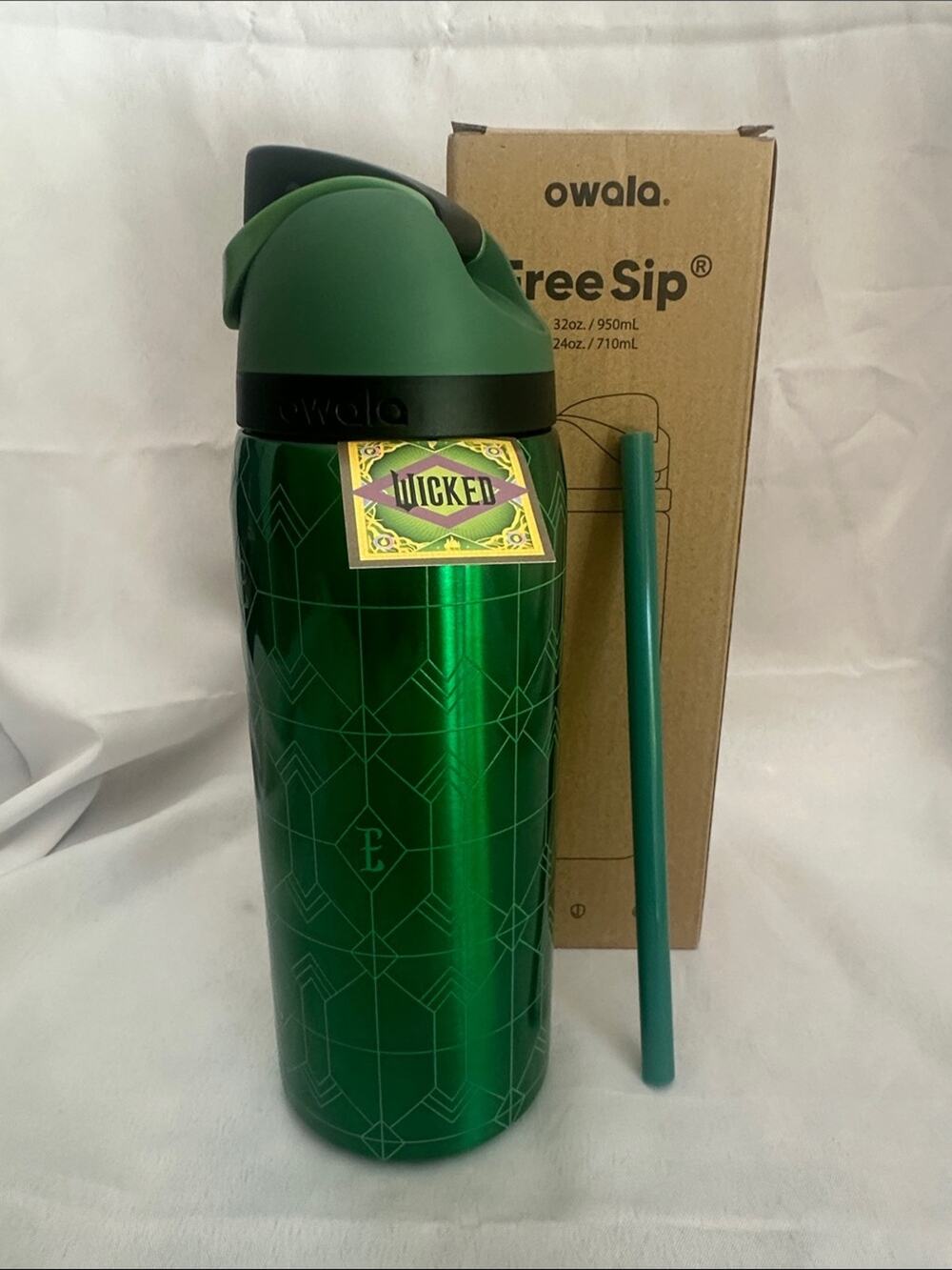Custom Engraved Owala FreeSip Wicked White 24oz
